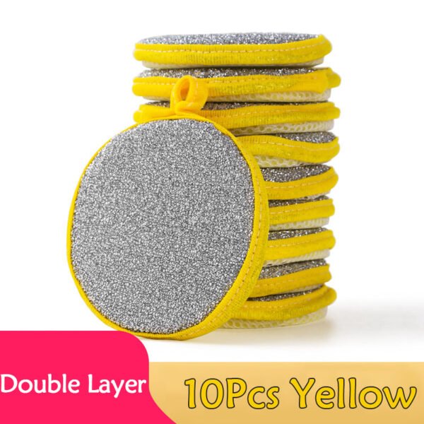 [5/10pcs Double Side Sponge] 5/10pcs, Double Side Dishwashing Sponge Pan Pot Dish Wash Sponges Household Cleaning Tools Kitchen Tableware Dish Washing Brush - Image 12