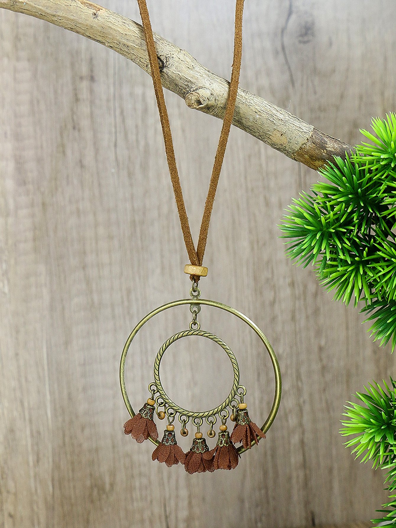 3pcs Boho Ethnic Long Sundry Colors Tassel Pendant Necklaces For Women Retro Rhinestone Drip Oil Alloy Necklace - Image 24