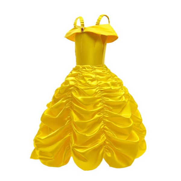 Princess Dress Costume Set for Girls with Crown, Necklace, Ring Jewelry Accessories - Image 13