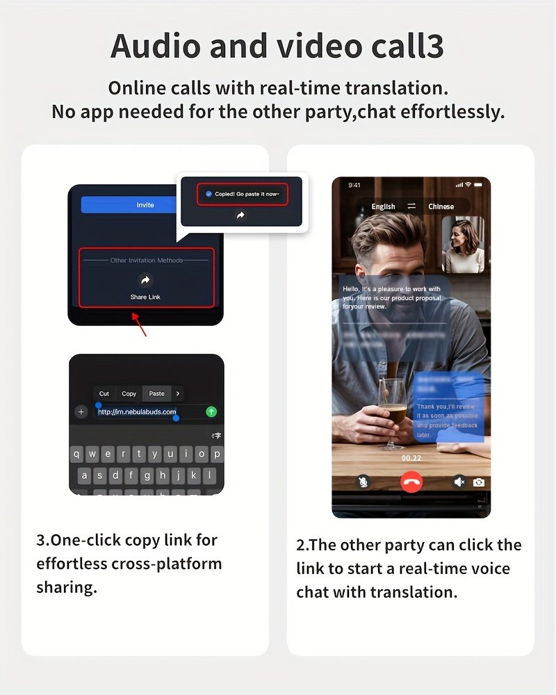 Translate Smart Wireless Headphones That Support Simultaneous Interpretation in 144 Languages, Feature a Voice Assistant, And Provide Accurate Real-Time Voice Translation Anytime And Anywhere, Making Them The Best Choice for Business Meetings. - Image 13