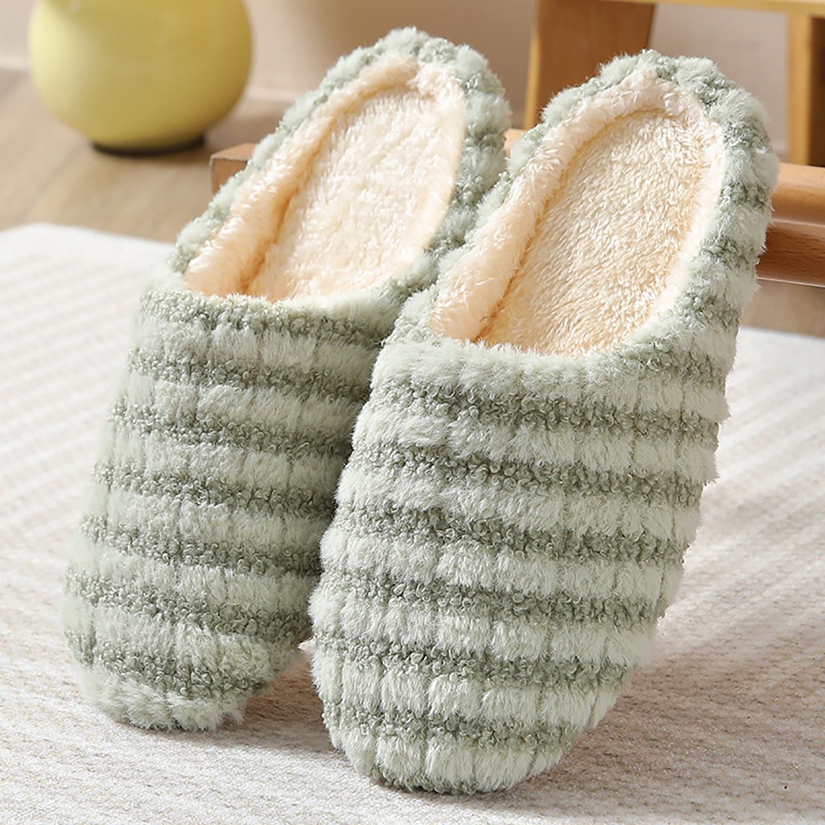 Womens Plush Fluffy Home Slippers - Ultra-Soft, Comfortable, and Warm Indoor Slippers for Lounging Around the House - Perfect for Cold Winter Days - Image 18