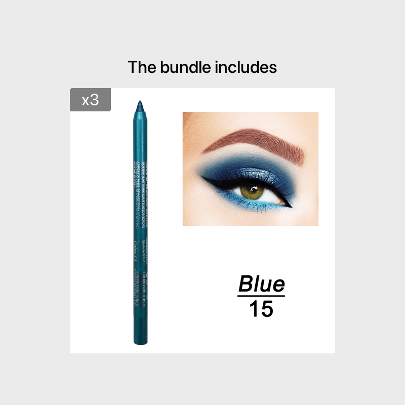 Vibrant Multi-Colored Metallic Smoky Eyeliner - Long-Lasting, Waterproof, Glitter Finish, Smudge-Proof, Easy to Apply Eye Makeup for Music Festival, Party, and Everyday Use - Image 29