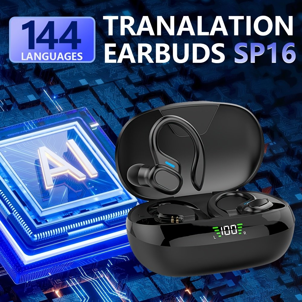 Translate Smart Wireless Headphones That Support Simultaneous Interpretation in 144 Languages, Feature a Voice Assistant, And Provide Accurate Real-Time Voice Translation Anytime And Anywhere, Making Them The Best Choice for Business Meetings. - Image 2