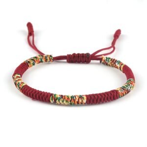 Multicolor Knitted Lucky Ethnic Style Colored Linked Woven String Thread Bracelet
