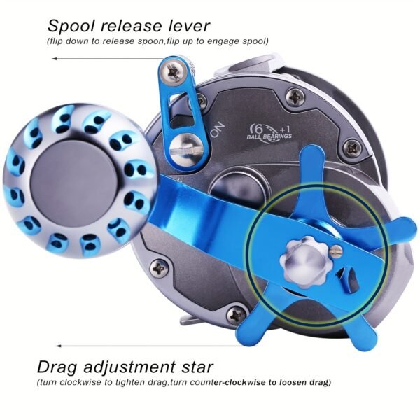 6+1 Ball Bearings Sougayilang Spinning Reel - High-Speed Retrieval, Ultra-Smooth & Lightweight - Ideal for Anglers - Image 4