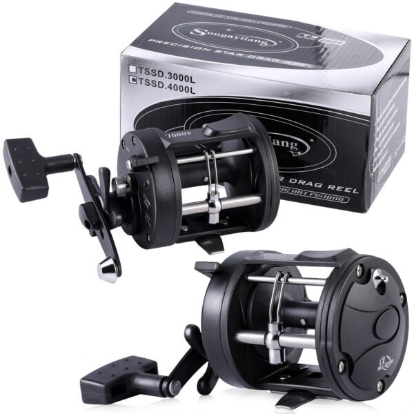 Sougayilang Saltwater & Freshwater Spinning Fishing Reel - Durable Boating Gear for Anglers - Perfect for Catching Big Fish with Smooth Drag System and Corrosion-Resistant Construction - Image 2