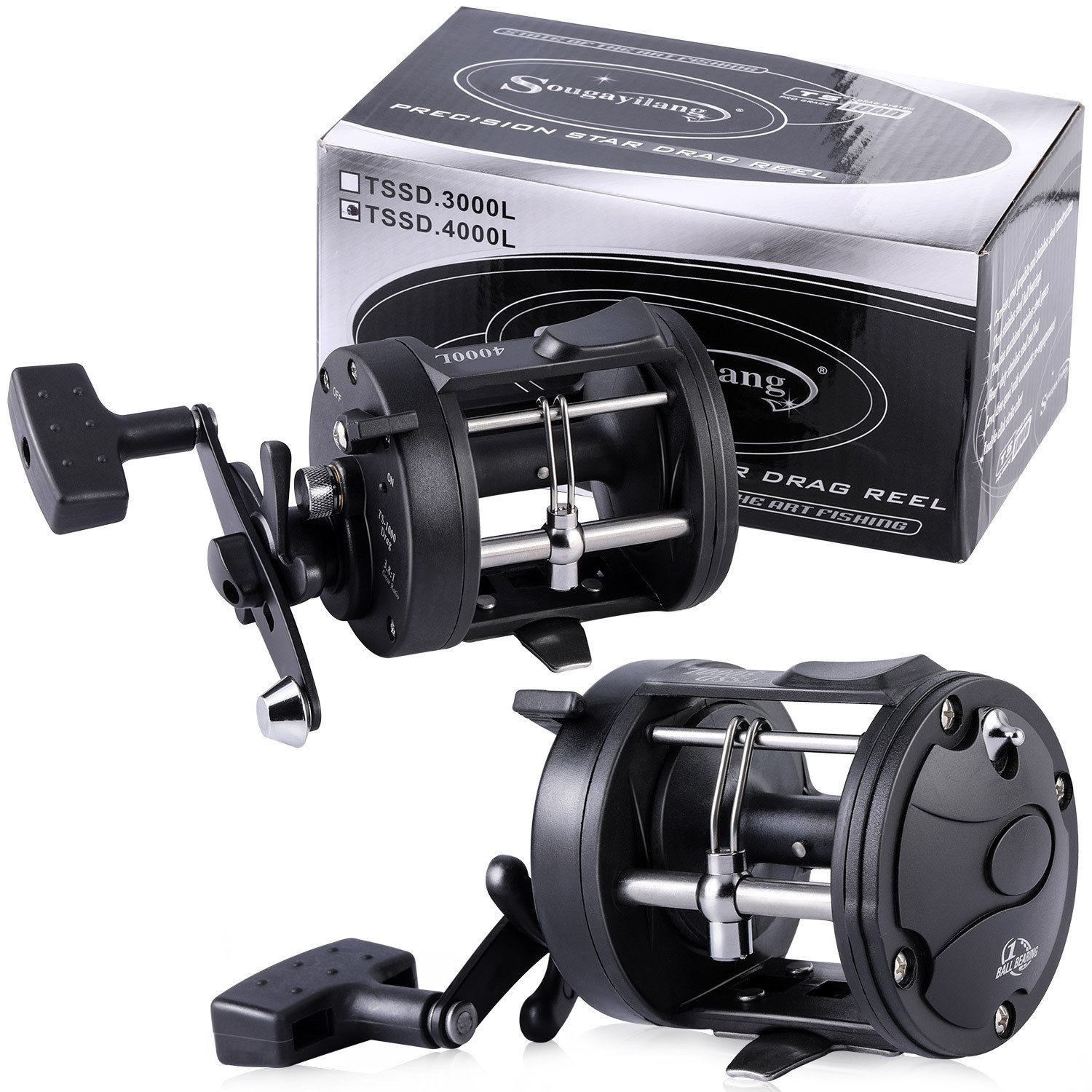 Sougayilang Saltwater & Freshwater Spinning Fishing Reel - Durable Boating Gear for Anglers - Perfect for Catching Big Fish with Smooth Drag System and Corrosion-Resistant Construction - Image 2