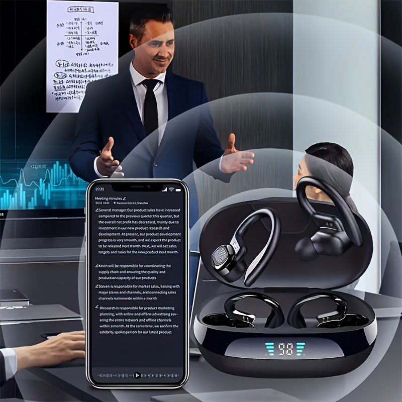 Translate Smart Wireless Headphones That Support Simultaneous Interpretation in 144 Languages, Feature a Voice Assistant, And Provide Accurate Real-Time Voice Translation Anytime And Anywhere, Making Them The Best Choice for Business Meetings. - Image 3