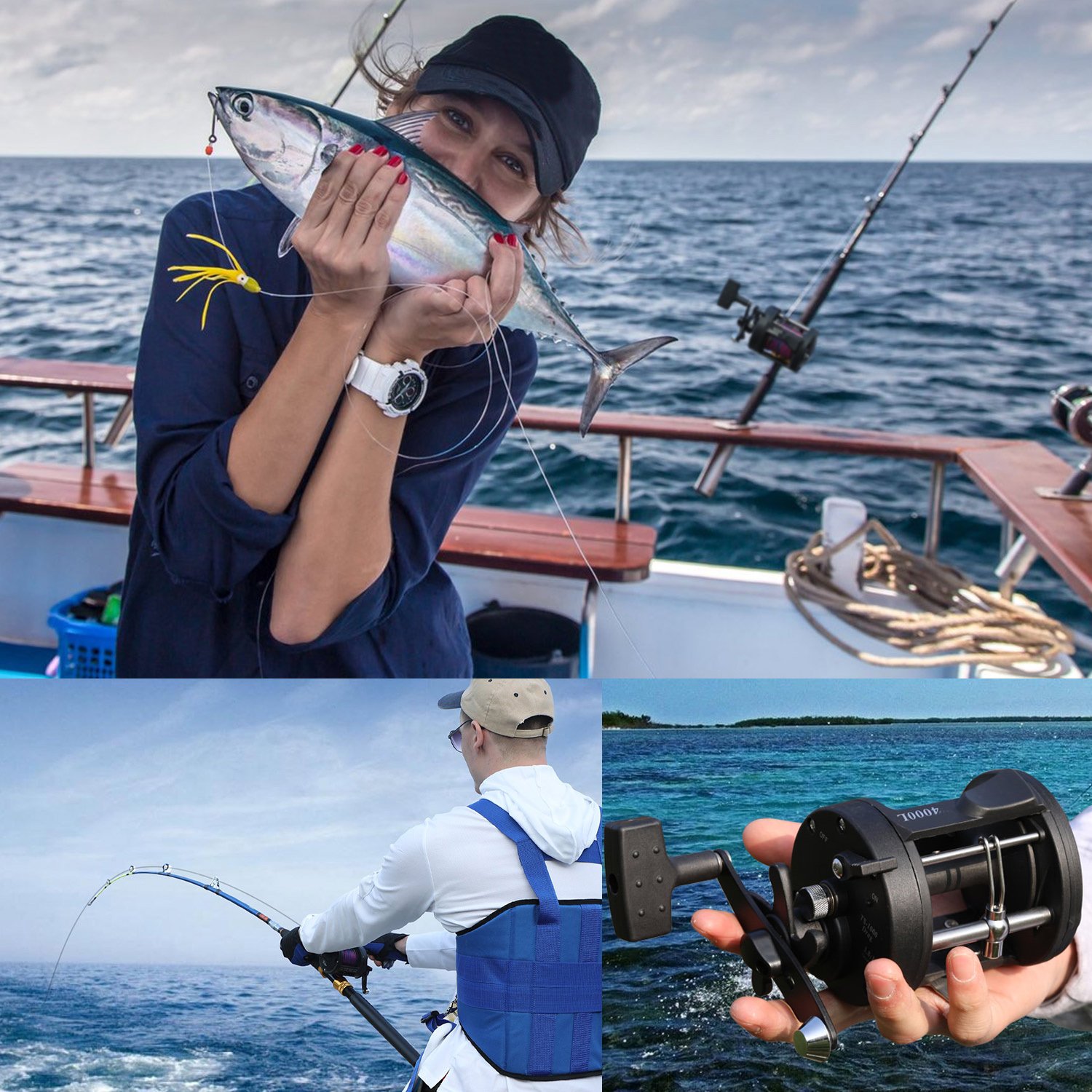 Sougayilang Saltwater & Freshwater Spinning Fishing Reel - Durable Boating Gear for Anglers - Perfect for Catching Big Fish with Smooth Drag System and Corrosion-Resistant Construction - Image 15