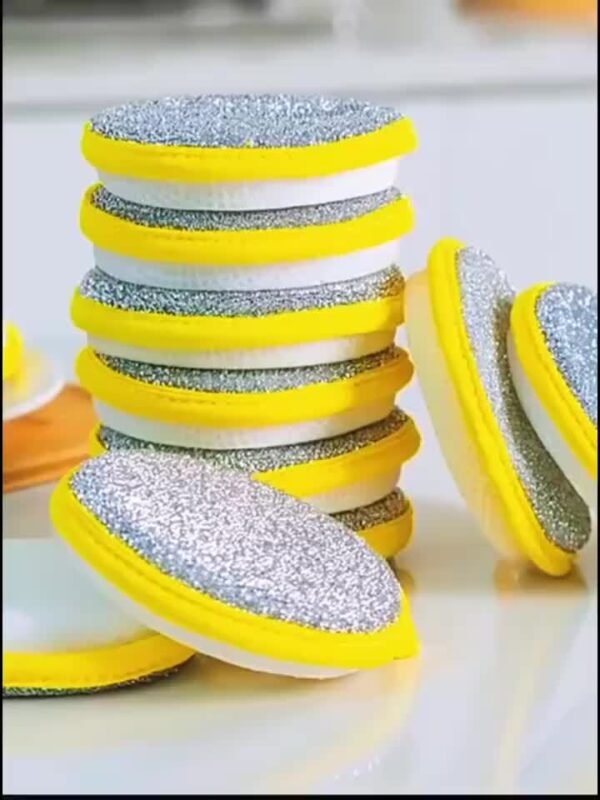 [5/10pcs Double Side Sponge] 5/10pcs, Double Side Dishwashing Sponge Pan Pot Dish Wash Sponges Household Cleaning Tools Kitchen Tableware Dish Washing Brush - Image 13