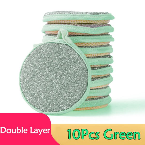[5/10pcs Double Side Sponge] 5/10pcs, Double Side Dishwashing Sponge Pan Pot Dish Wash Sponges Household Cleaning Tools Kitchen Tableware Dish Washing Brush - Image 14