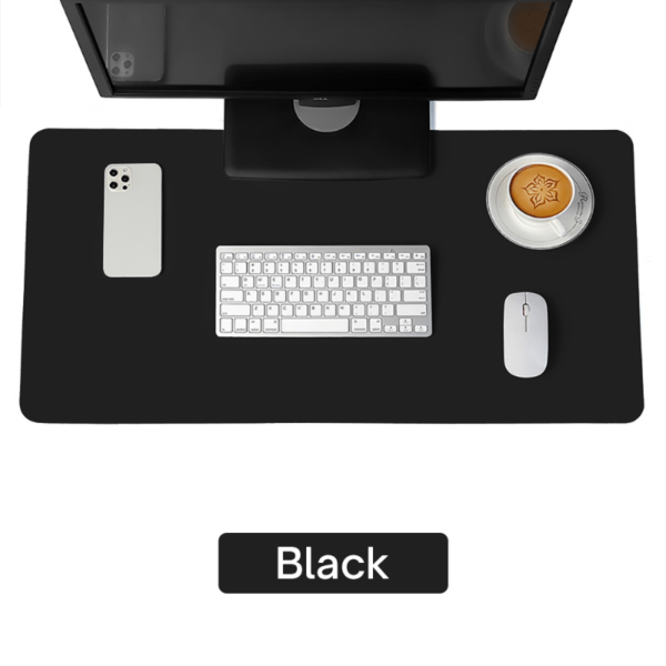 1pc Executive Desk Mat - Waterproof PU Leather, Large Mouse Pad with Keyboard Protection - Durable PC Gaming Mousepad, Home Office Accessories - Image 4