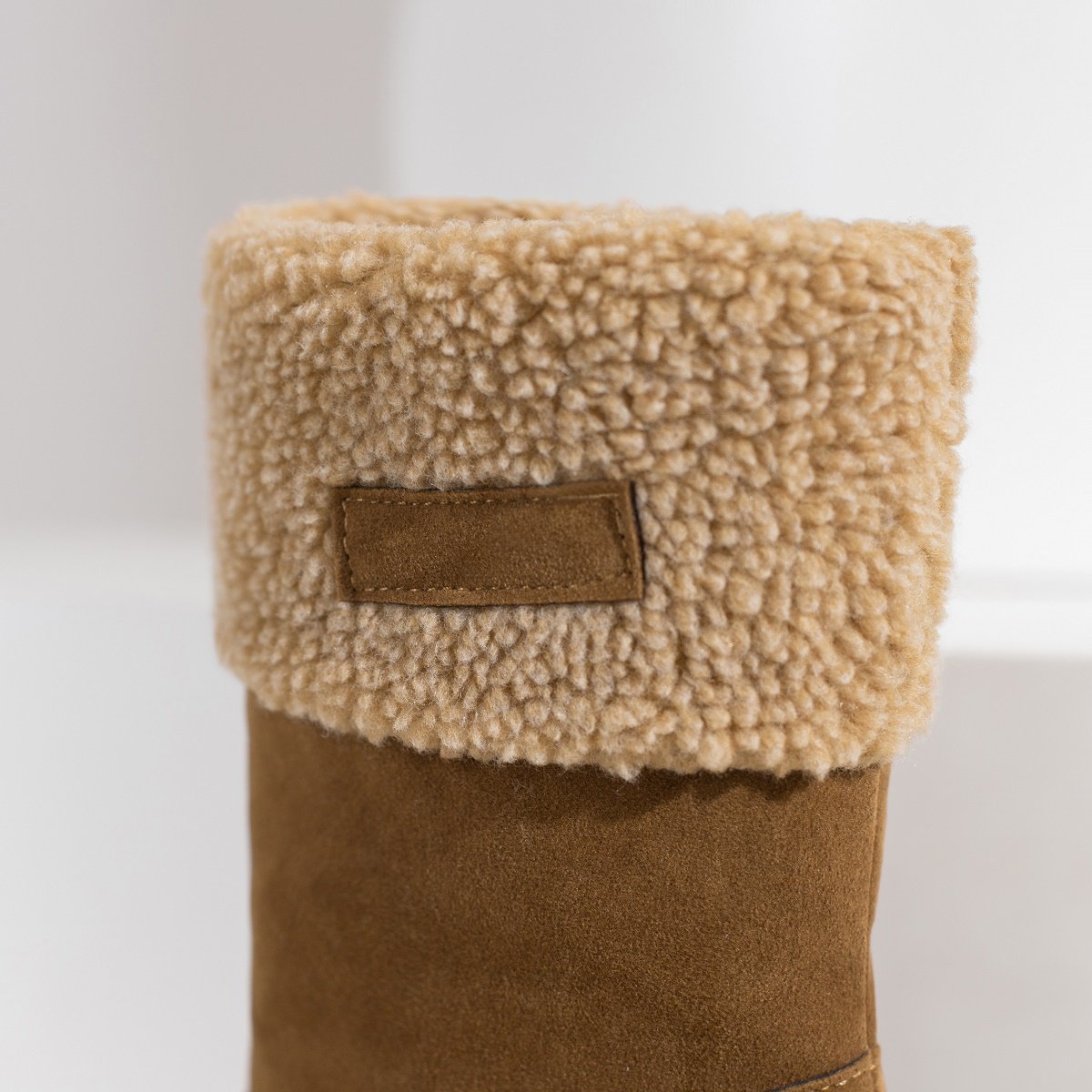 Elegant Winter Appeal: Women’s Slip-On Faux Fur Lined Boots, Round Toe Comfort with Stable Block Heel - Ideal for Versatile Styling - Image 14