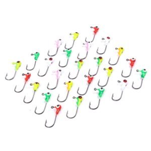 50pcs HENGJIA Vibrant Jig Head Lures - Durable & Versatile for Soft Baits & Hard Baits Fishing - Avid Anglers Must-Have Collection!