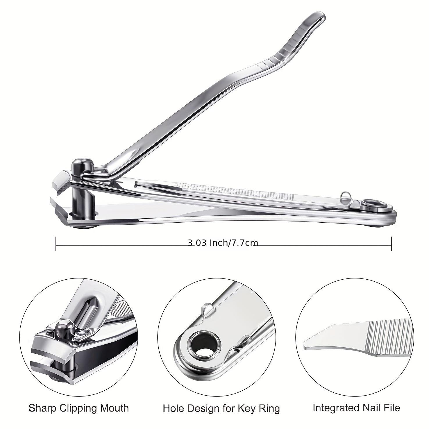 Professional Stainless Steel Nail Clippers for Men and Women - Easy to Use and Durable Manicure and Pedicure Tool for Perfect Nail Care - Image 7