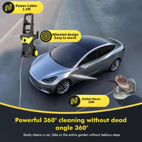 1500W 135Bar Home High Pressure Cleaner Washers Car Washers Garden Washing Cleaning Tools For Water Gun Garden Watering Gun - Image 17