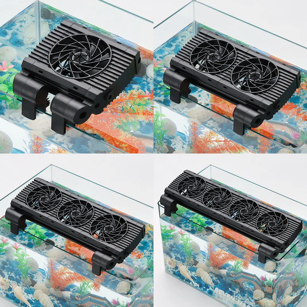 Aquarium Cooling Fan 8 Variable Speed Adjustable Wide Angle Chiller Fish Tank Fit For 15mm tank thinckness - Image 16