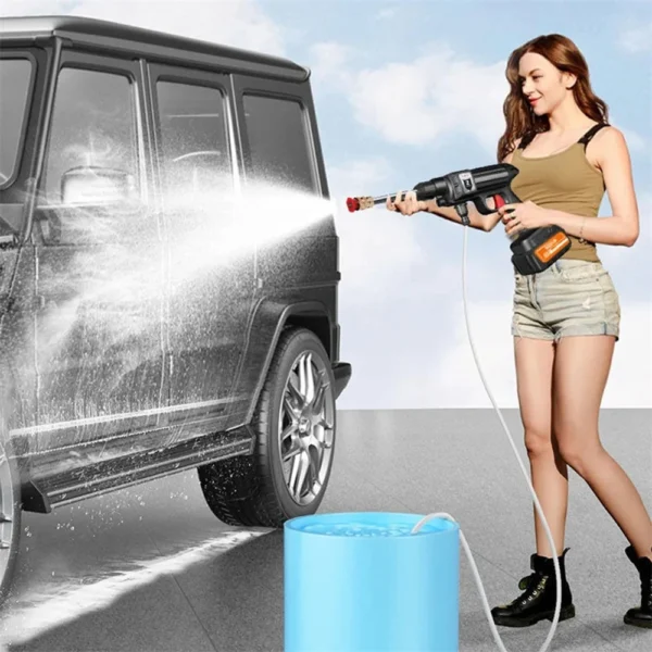 1500W 21V Cordless High Pressure Cleaner Washer Spray Water Gun Car Wash Cleaning Machine 30000 mA/20000mA/10000mA Battery - Image 12