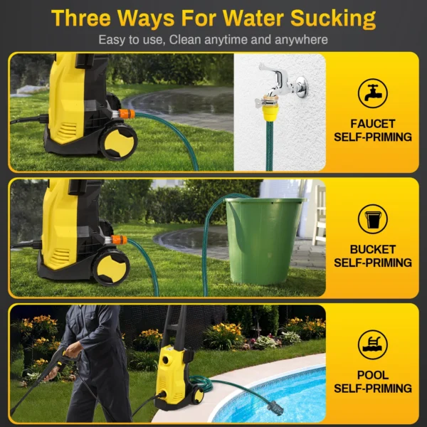 1500W High Pressure Cleaner Washers Car Washers Garden Washing Cleaning ToolsWater Gun Garden Watering Gun - Image 5