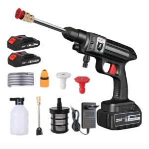 1500W 21V Cordless High Pressure Cleaner Washer Spray Water Gun Car Wash Cleaning Machine 30000 mA/20000mA/10000mA Battery