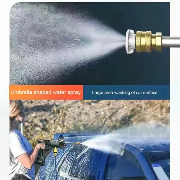 1500W 21V Cordless High Pressure Cleaner Washer Spray Water Gun Car Wash Cleaning Machine 30000 mA/20000mA/10000mA Battery - Image 4