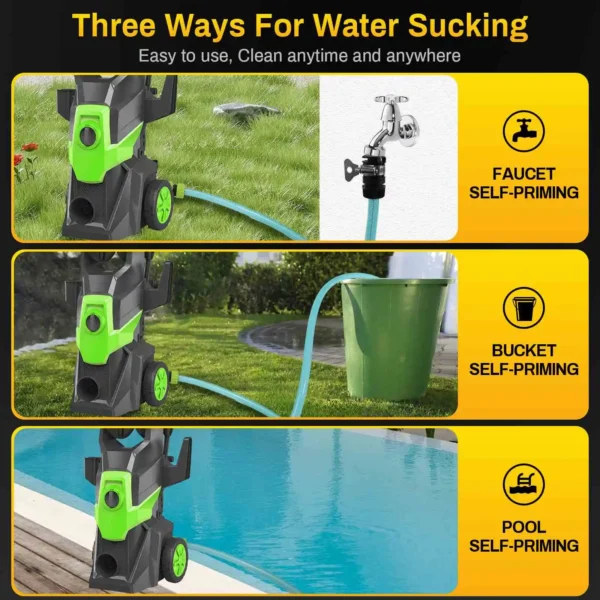 150Bar 1500W High Pressure Cleaner Washers Car Washers Household Garden Washing Cleaning Tools For Water Gun Garden Watering Gun - Image 5