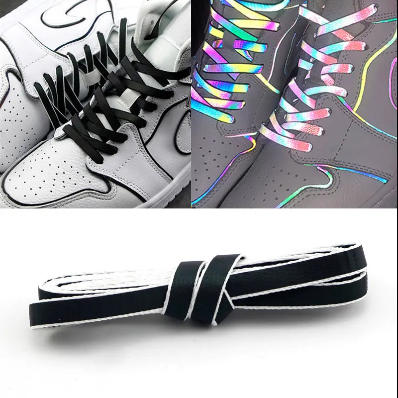 120/140/160cm Holographic Reflective Shoelace Rope Women Men Glowing In Dark Shoe Laces For Sneakers Sport Shoes Rope Bootlaces - Image 6