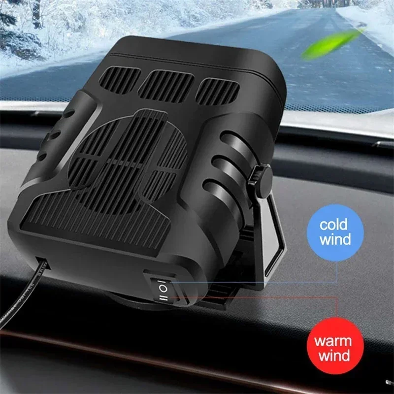 12/24V Car Heater 2 in 1 Car Cooling & Heater Fan Car Windshield Fast Heating Defrost Defogger Electric Heating Dryer Demister - Image 13