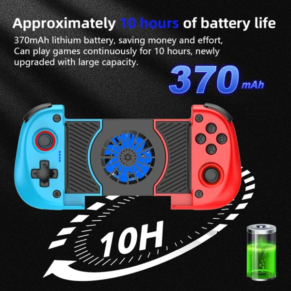2 IN 1 Cooling Fan Stretching Gamepad X3 for Multi-Platform with Dual Hall,Dual vibration Motors&intelligence Bluetooth Chip - Image 4
