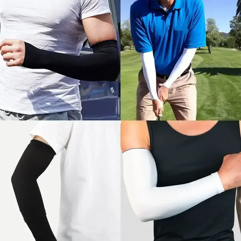 1 Pair Cooling Arm Covers for Men and Women Summer Sun Protection Sunshade Ice Silk Sleeves for Cycling Outdoor Sports Golf - Image 13
