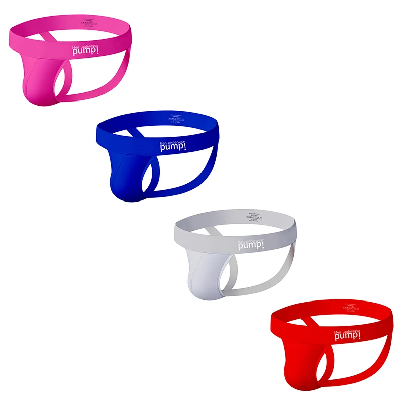 1/2/3/4 PCS Men Underwear Stripes Independent U-shaped Gay Men's Jockstrap Bikini Slip Tanga String Thong Breathable Cotton - Image 27
