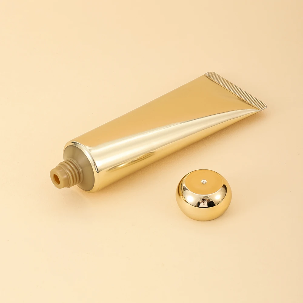 3pcs Gold 50ml Empty Refillable Plastic Soft Tubes Squeezable Bottle Packing Cosmetic For Facial Cleaner Lotion Hand Cream - Image 3