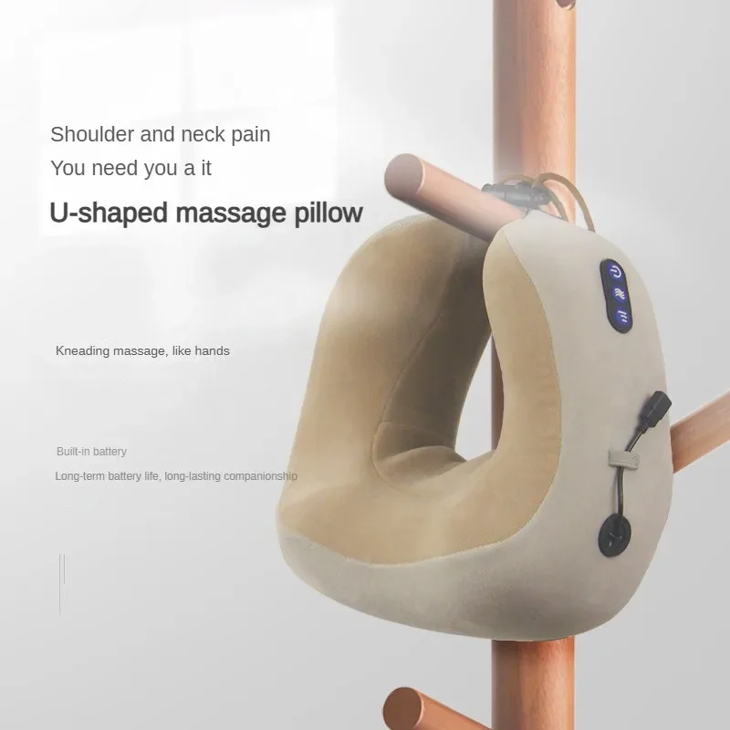 Rechargeable Neck Massager U shaped Pillow Multifunctional Portable Shoulder Cervical Massager Outdoor Home Car Relaxing Massage - Image 3