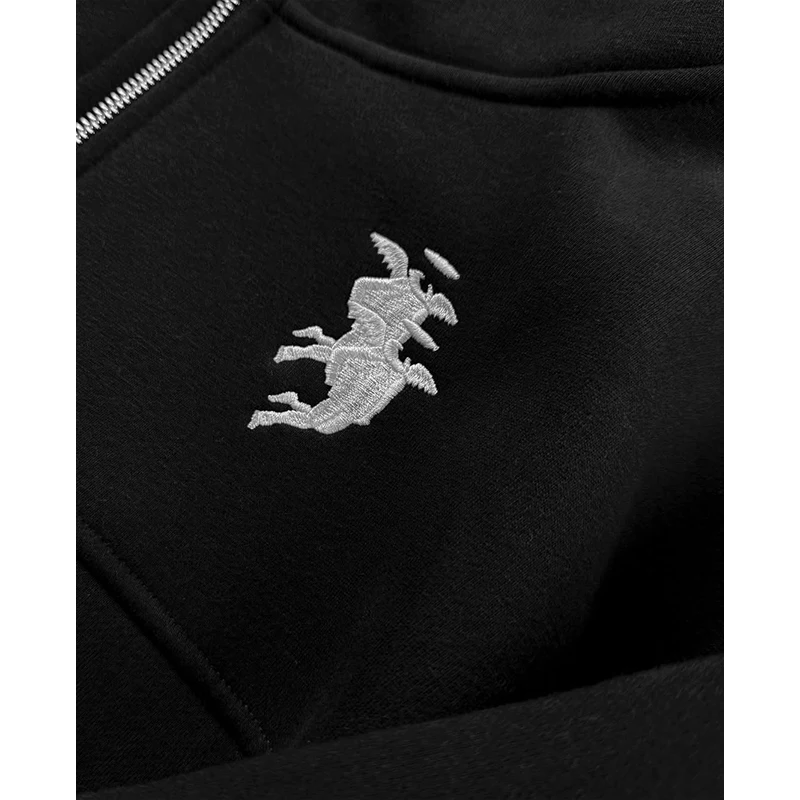 Embroidery Graphic Streetwear Hoodie Y2K Harajuku Hip Hop Retro Oversized Hoodie Mens Womens Rock Gothic Pullover Hoodie Clothes - Image 4