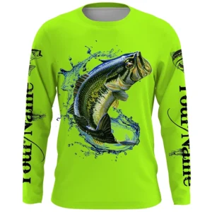 New men's outdoor fishing T-shirt, long sleeved shirt, oversized 3D fish pattern, casual and fashionable, round neck