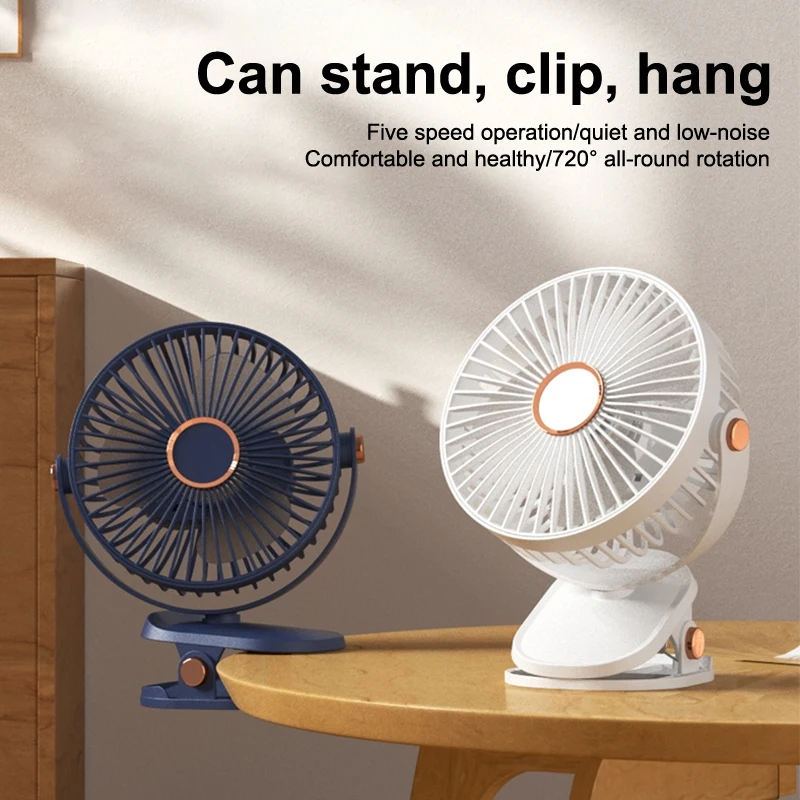 Portable Desktop Mini Clip Cooling Fan For Stroller Home Office Summer Hanging Wind Air Cooler Long Battery Life High Speed - Image 13