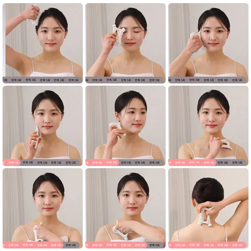 Skin Scraping Gua Sha Ceramic Korea Gouache Scraper Tools Face Massager Face Factory Head Massager - Image 8