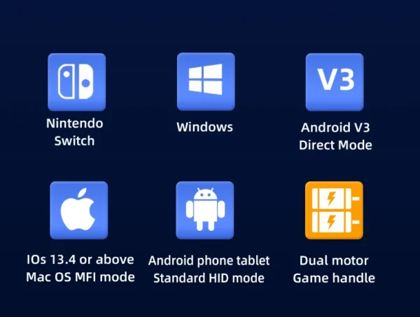 2 IN 1 Cooling Fan Stretching Gamepad X3 for Multi-Platform with Dual Hall,Dual vibration Motors&intelligence Bluetooth Chip - Image 11