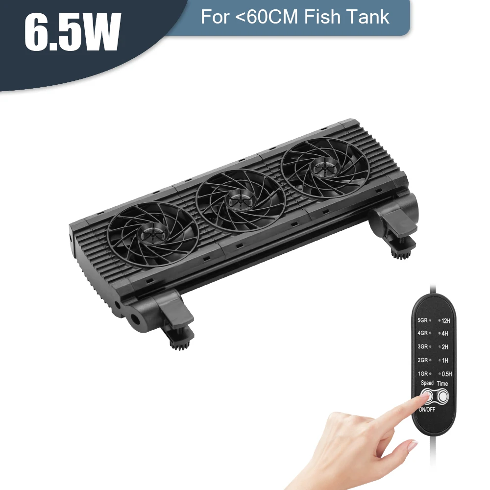 Aquarium Cooling Fan 8 Variable Speed Adjustable Wide Angle Chiller Fish Tank Fit For 15mm tank thinckness - Image 10