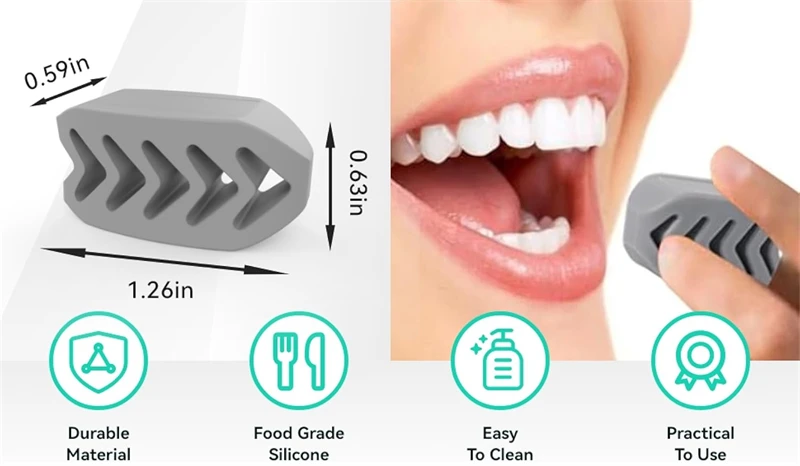 6pcs Silicone Jaw Trainer With A Box Line Exerciser Chew Ball Fitness Facial Toner Face Neck Muscle Trainer Chin Cheek Exercise - Image 9