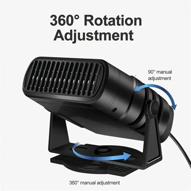 12/24V Car Heater 2 in 1 Car Cooling & Heater Fan Car Windshield Fast Heating Defrost Defogger Electric Heating Dryer Demister - Image 11
