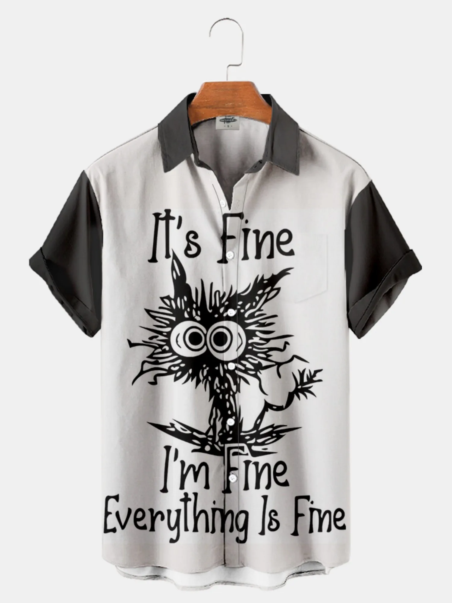 Summer Men's Hawaiian Short Sleeve Printed Shirts Loose Fitting Oversized Social Cartoon Pictures Floral Casual Fashion Clothing - Image 7