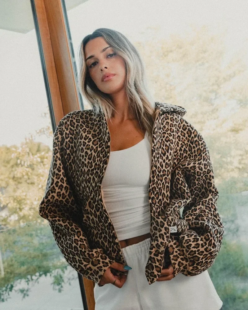 Y2K Hoodie vintage 2000s Camouflage Leopard print Harajuku Oversized hoodie Hip Hop streetwear Men women Sweatshirt Fashion Top - Image 2