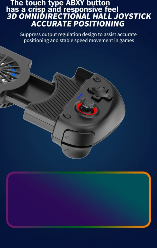 2 IN 1 Cooling Fan Stretching Gamepad X3 for Multi-Platform with Dual Hall,Dual vibration Motors&intelligence Bluetooth Chip - Image 14