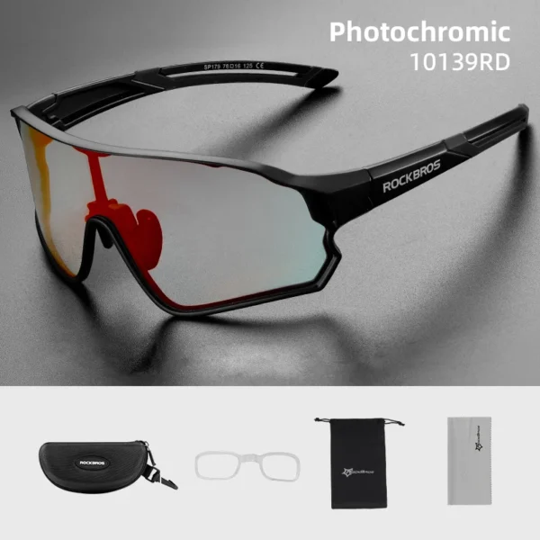 ROCKBROS Photochromic Bike Glasses UV400 Sun Protection Goggles Bicycle Sunglasses Sports Men Women Outdoor Eyewear - Image 13