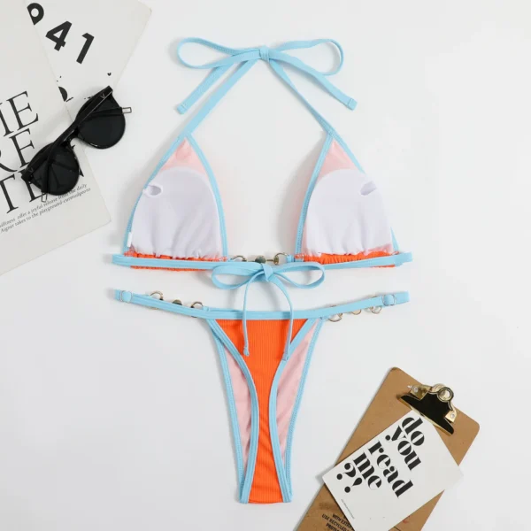 sexy string micro mini bikinis set high waist swimsuit thong swimsuit Swimwear Biquini conjunto de bikini tankini beachwear - Image 8
