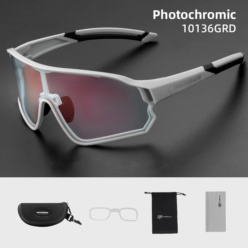 ROCKBROS Photochromic Bike Glasses UV400 Sun Protection Goggles Bicycle Sunglasses Sports Men Women Outdoor Eyewear - Image 12