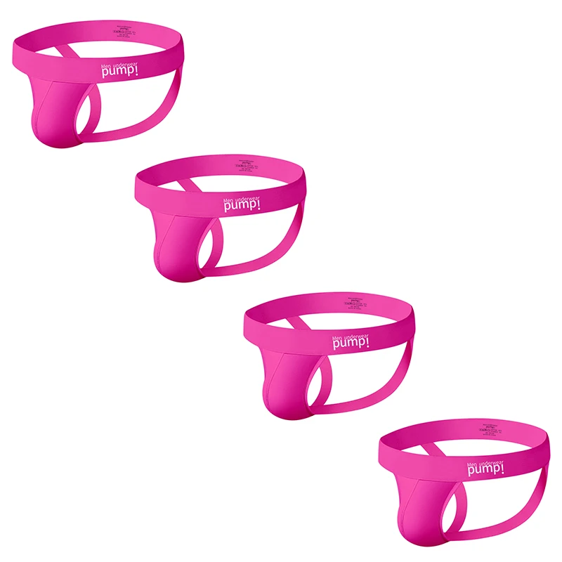 1/2/3/4 PCS Men Underwear Stripes Independent U-shaped Gay Men's Jockstrap Bikini Slip Tanga String Thong Breathable Cotton - Image 24