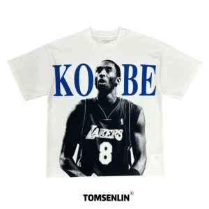 Summer Cotton T-shirts Streetwear Basketball Kobe Bryant Graphics Printed Loose Oversized Women Tees Tops Men T Shirt Unisex