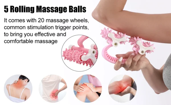 1PCS Muscle Massage Roller Blood-Flow Increaser Fascia&Anti Cellulite Roller Fat Blasting Release Trigger Point Deep Tissue Tool - Image 20